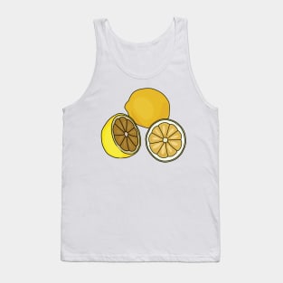 Lemon cartoon illustration Tank Top